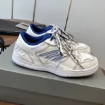 Balenciaga Hamptons Worn-Out White Blue - Image 4