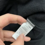 Supreme Satin Applique Hooded Sweatshirt Black - Image 7