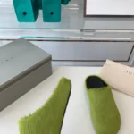 Marni - Fussbett Sandals Olive Green - Image 6