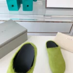 Marni - Fussbett Sandals Olive Green - Image 3