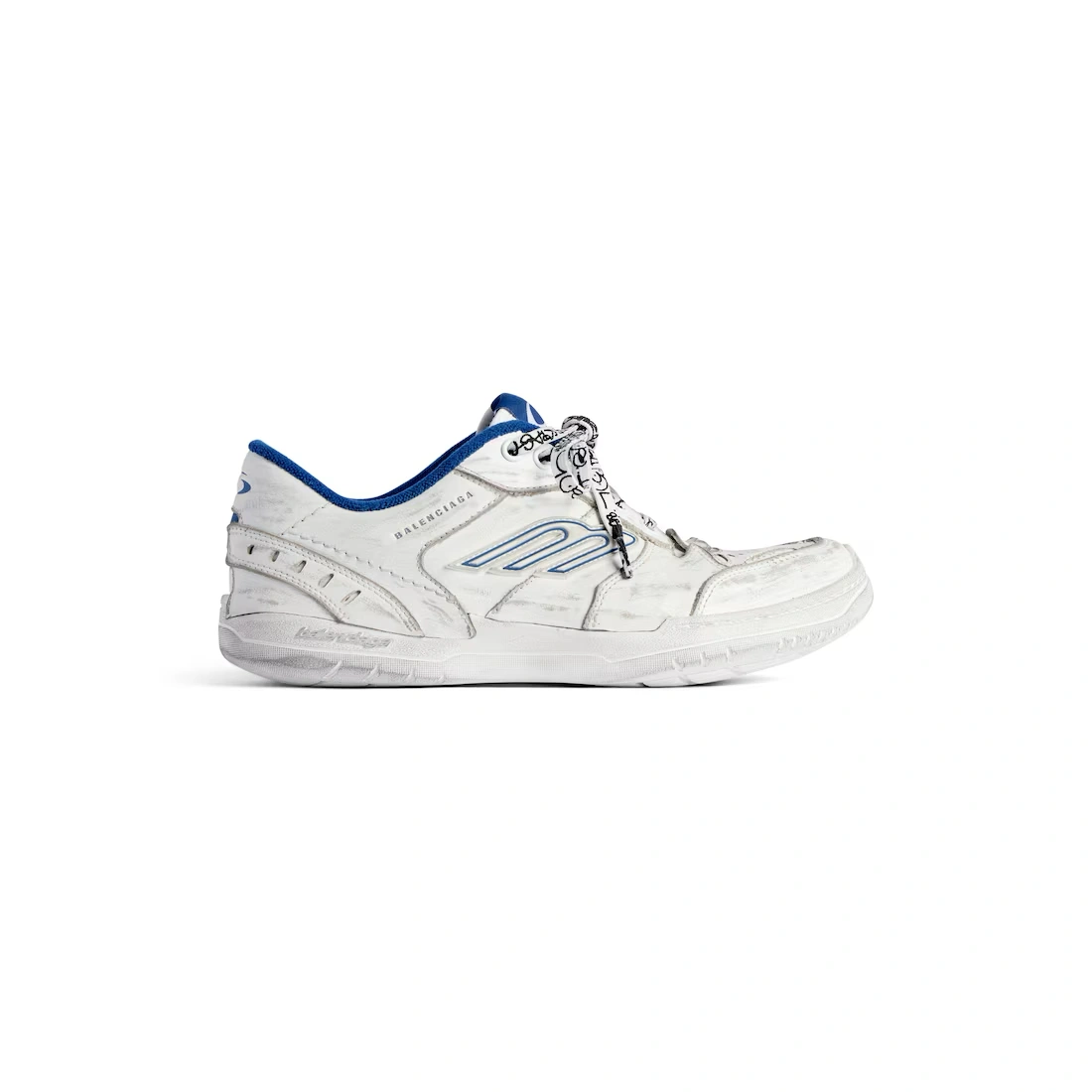 Medium-841765WCURB9141_F Balenciaga Hamptons Worn-Out White Blue - Image 1