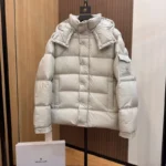 M*ncler Maya Hooded Short Down Jacket Black/Grey/Pink/White/Green - Image 4