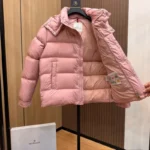 M*ncler Maya Hooded Short Down Jacket Black/Grey/Pink/White/Green - Image 11