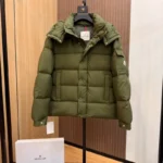 M*ncler Maya Hooded Short Down Jacket Black/Grey/Pink/White/Green - Image 9