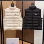 M*ncler Contain Down Vest Black/White