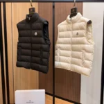M*ncler Contain Down Vest Black/White - Image 4