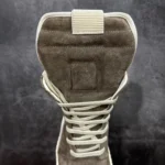 RICK OWENS - Geobasket lace-up suede high-top - Image 4