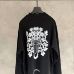 Chrome Hearts Dagger Logo Black Long Sleeve - Image 4
