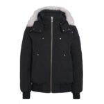 Moose Knuckles Black Down Original Ballistic Bomber Jacket