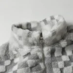 LV 24ss suede belted jacket with Damoflage Snow pattern - Image 12