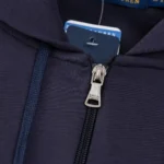 Polo Ralph Lauren Double-Knit Full-Zip Hoodie Navy Blue - Image 10