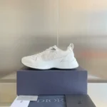 Dior B25 Runner Men's Leather Sneakers D-Pattern White - Image 5