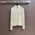 Ralph Lauren Cable-Knit Cotton Quarter-Zip Jumper sweater - Image 4