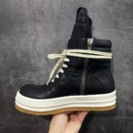 Rick Owens Creep Geobasket High Black Milk - Image 4