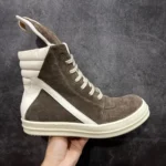 RICK OWENS - Geobasket lace-up suede high-top - Image 11