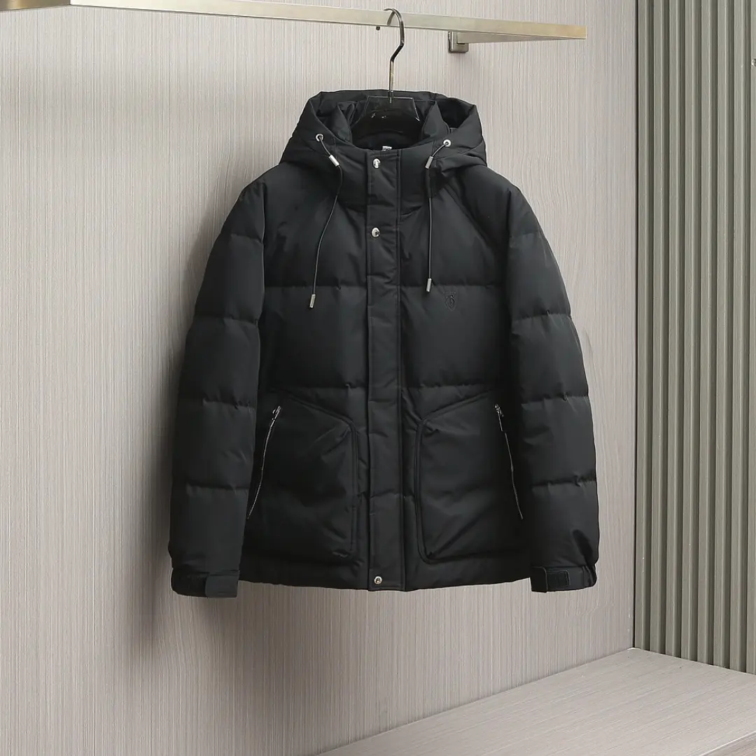 69695D54-BAB7-46BD-BC2B-2053453A84C8 Burberry Down Jacket Black B-shield Logo - Image 1
