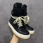 Rick Owens Creep Geobasket High Black Milk - Image 12