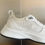 Dior B25 Runner Men's Leather Sneakers D-Pattern White - Image 8