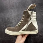 RICK OWENS - Geobasket lace-up suede high-top - Image 10