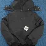 Moose Knuckles Black Down-Filled Bomber Jacket (NFC) - Image 5