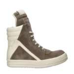 RICK OWENS - Geobasket lace-up suede high-top