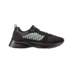 Dior B25 Runner Men's Suede Sneakers D Pattern Black&Green