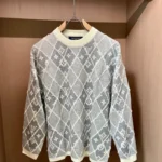 Louis Vuitton 2025 wool argyle pullover monogram pattern