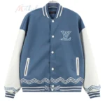 Louis Vuitton Leather Mix Monogram Varsity Jacket