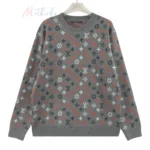 Louis Vuitton grey wool crewneck sweater