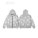 L*UIS V*ITTON 25FW ZipUp Hoodie Grey