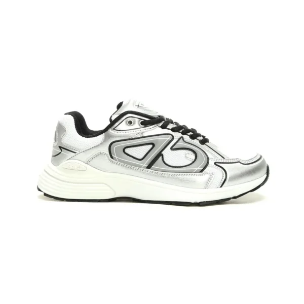 Dior B30 White Mesh Silver