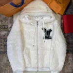 Louis Vuitton Mink Fur Hooded Jacket White