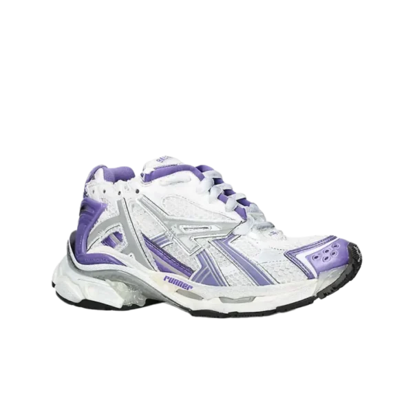 B*lenciaga Runner sneaker white purple