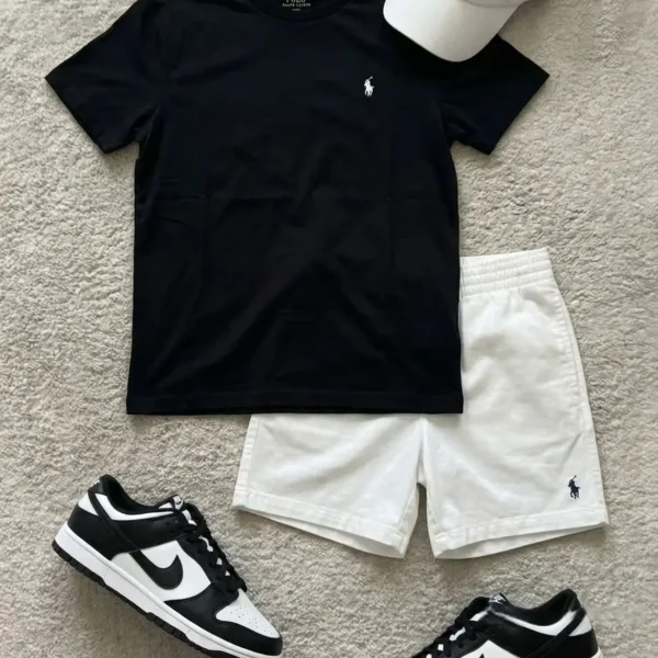 Popular Outfit: Ralph Lauren T-Shirt Shorts, SB Dunk