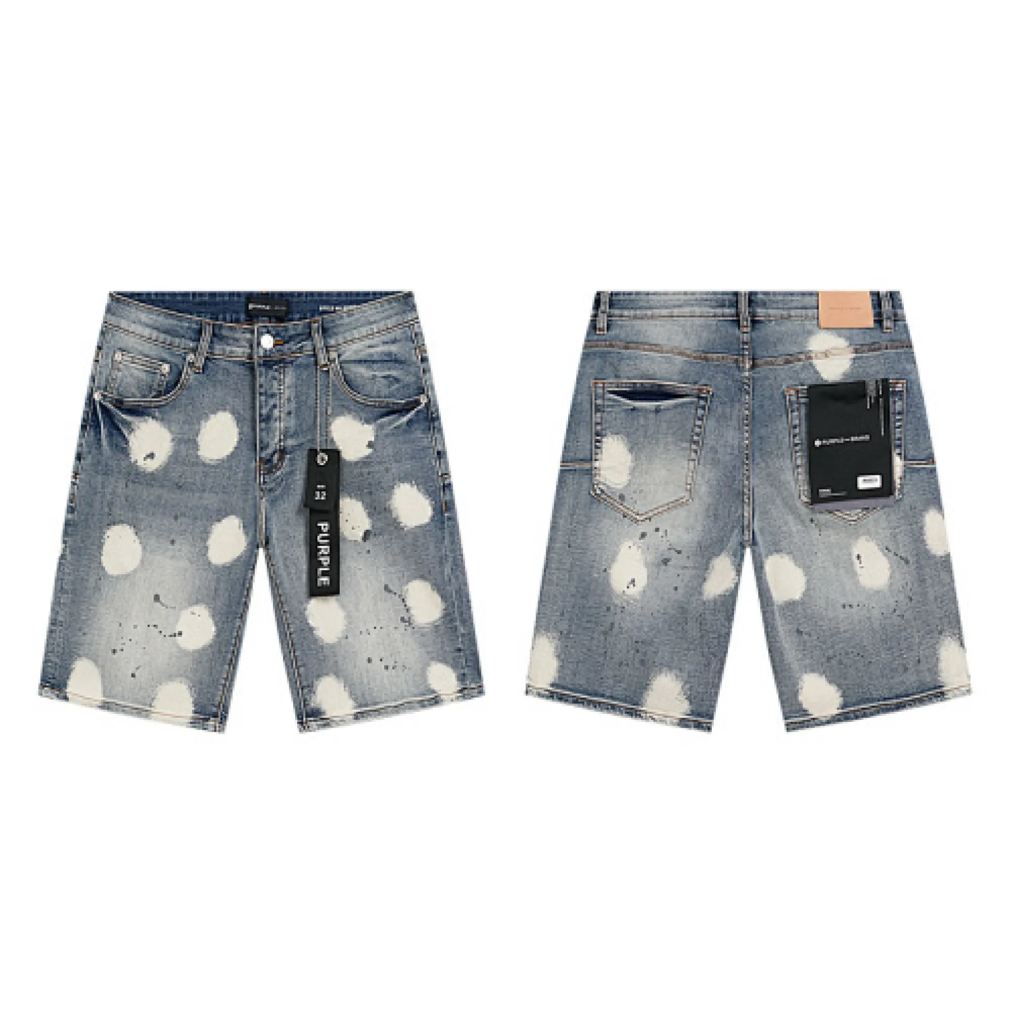 Purple Brand Denim Shorts PU523# - Image 1