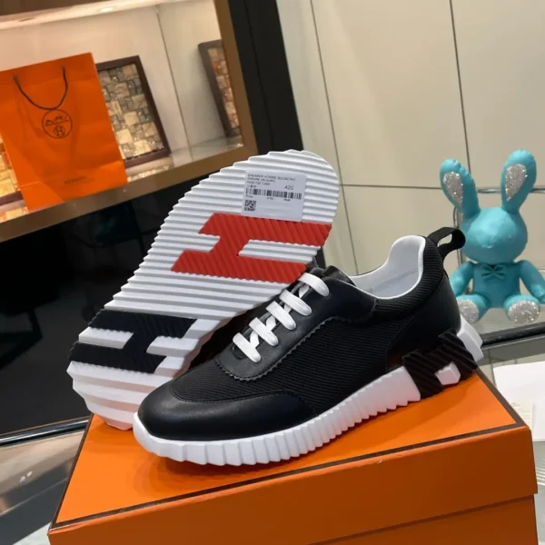 H*rmès Paris Bouncing Sneaker Osmium Black