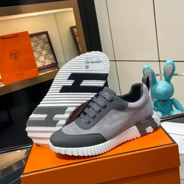 H*rmès Paris Bouncing Sneaker Osmium Grey
