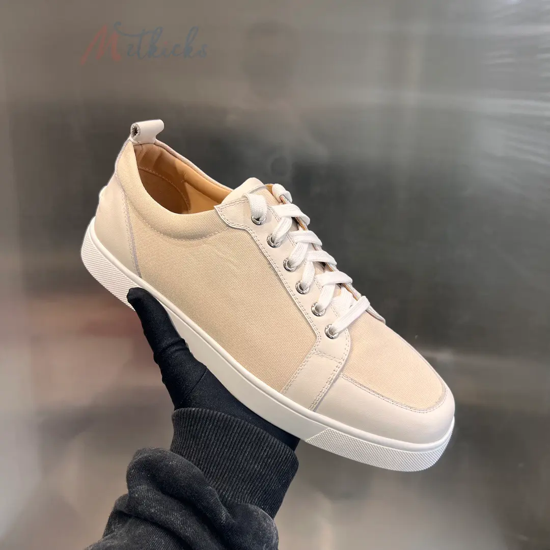 IMG_3058 Christian Louboutin Rantulow beige canvas - Image 1