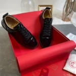 Christian Louboutin Louis Junior Orlato flat black patent leather - Image 5