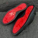Christian Louboutin Louis Junior Spikes Orlato black glitter - Image 7