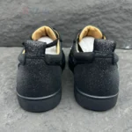 Christian Louboutin Louis Junior Spikes Orlato black glitter - Image 4