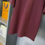 B*RBERRY cody polo shirt with check collar Red - Image 4