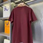 B*RBERRY cody polo shirt with check collar Red - Image 10