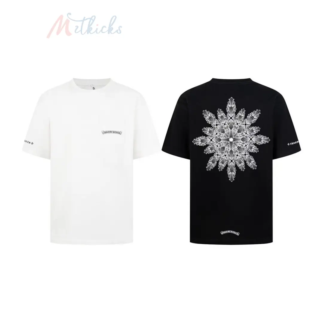 IMG_3694 2 Chrome Hearts Snowflake Short-Sleeve T-Shirt - Image 1
