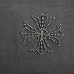 Chrome Hearts Cross-Embroidered T-Shirt Black/White/Pink - Image 9