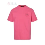 Chrome Hearts Cross-Embroidered T-Shirt Black/White/Pink - Image 8