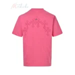 Chrome Hearts Cross-Embroidered T-Shirt Black/White/Pink - Image 7