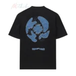 Chrome Hearts Denim Patchwork Design Short-Sleeve T-Shirt Black/White