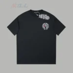 Chrome Hearts Cross Pattern Short-Sleeve T-Shirt Black/White - Image 3