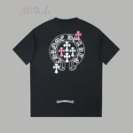 Chrome Hearts Cross Pattern Short-Sleeve T-Shirt Black/White - Image 5